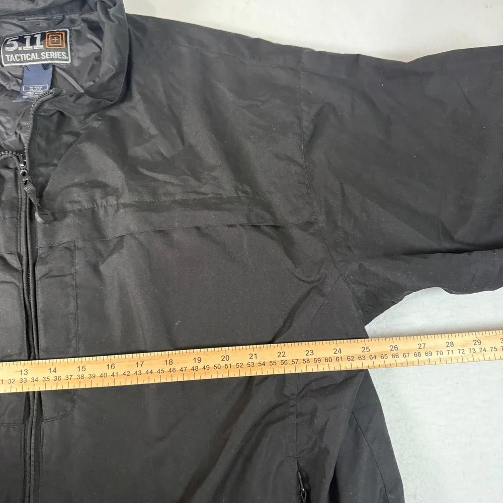 5.11 Tactical Series Black Full Zip Jacket Men's‎ XL Lightweight Windbreaker